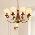 Chandelier | Modern Artistic Glass & Metal | 3/5/8 Heads