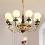 Chandelier | Modern Artistic Glass & Metal | 3/5/8 Heads