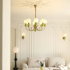 Chandelier | Modern Artistic Glass & Metal | 3/5/8 Heads