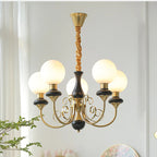 Chandelier | Modern Artistic Glass & Metal | 3/5/8 Heads