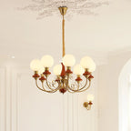 Chandelier | Modern Artistic Glass & Metal | 3/5/8 Heads