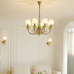 Chandelier | Modern Artistic Glass & Metal | 3/5/8 Heads