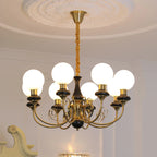 Chandelier | Modern Artistic Glass & Metal | 3/5/8 Heads