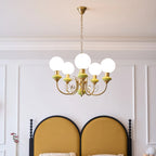 Chandelier | Modern Artistic Glass & Metal | 3/5/8 Heads