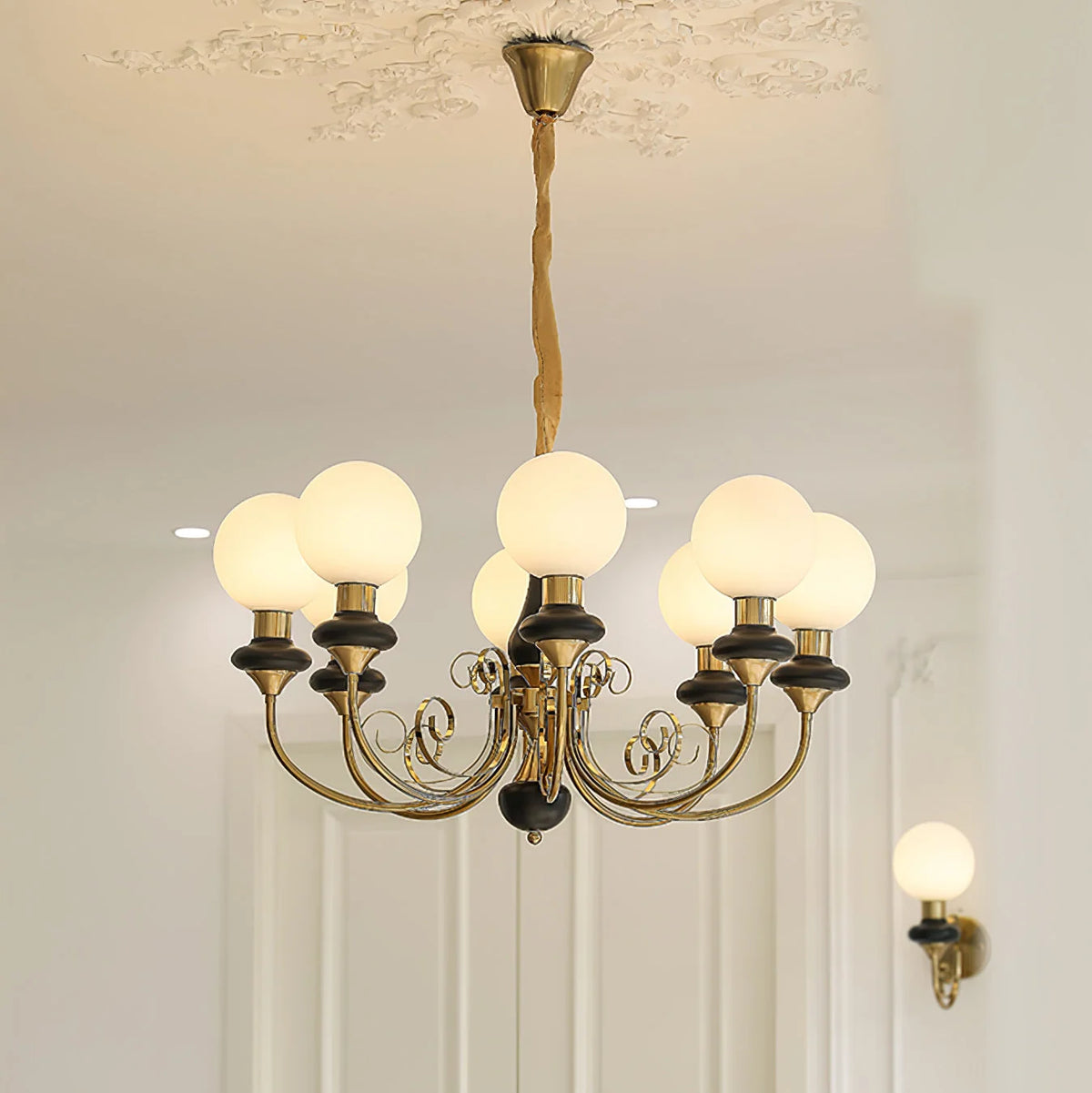 Chandelier | Modern Artistic Glass & Metal | 3/5/8 Heads