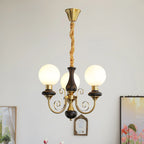 Chandelier | Modern Artistic Glass & Metal | 3/5/8 Heads