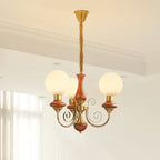 Chandelier | Modern Artistic Glass & Metal | 3/5/8 Heads
