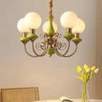 Chandelier | Modern Artistic Glass & Metal | 3/5/8 Heads