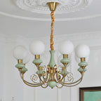 Chandelier | Modern Artistic Glass & Metal | 3/5/8 Heads