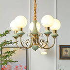 Chandelier | Modern Artistic Glass & Metal | 3/5/8 Heads
