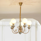 Chandelier | Modern Artistic Glass & Metal | 3/5/8 Heads