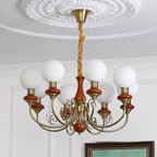 Chandelier | Modern Artistic Glass & Metal | 3/5/8 Heads