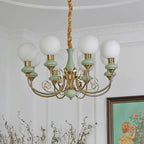 Chandelier | Modern Artistic Glass & Metal | 3/5/8 Heads