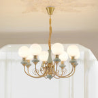 Chandelier | Modern Artistic Glass & Metal | 3/5/8 Heads