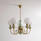 Chandelier | Modern Artistic Glass & Metal | 3/5/8 Heads