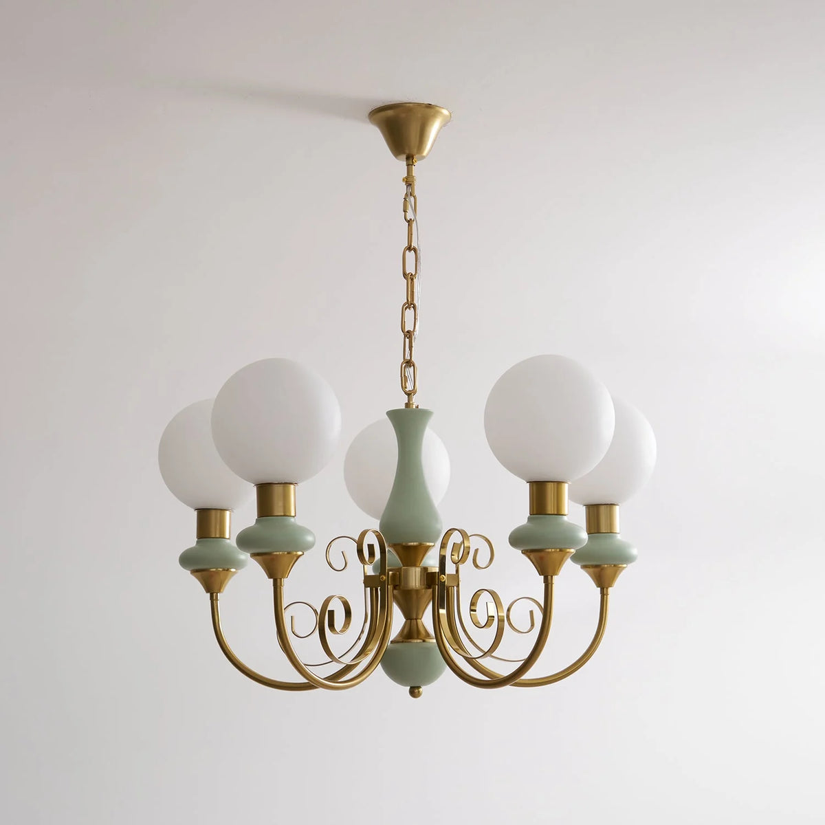 Chandelier | Modern Artistic Glass & Metal | 3/5/8 Heads