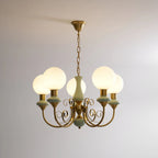 Chandelier | Modern Artistic Glass & Metal | 3/5/8 Heads