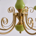 Chandelier | Modern Artistic Glass & Metal | 3/5/8 Heads