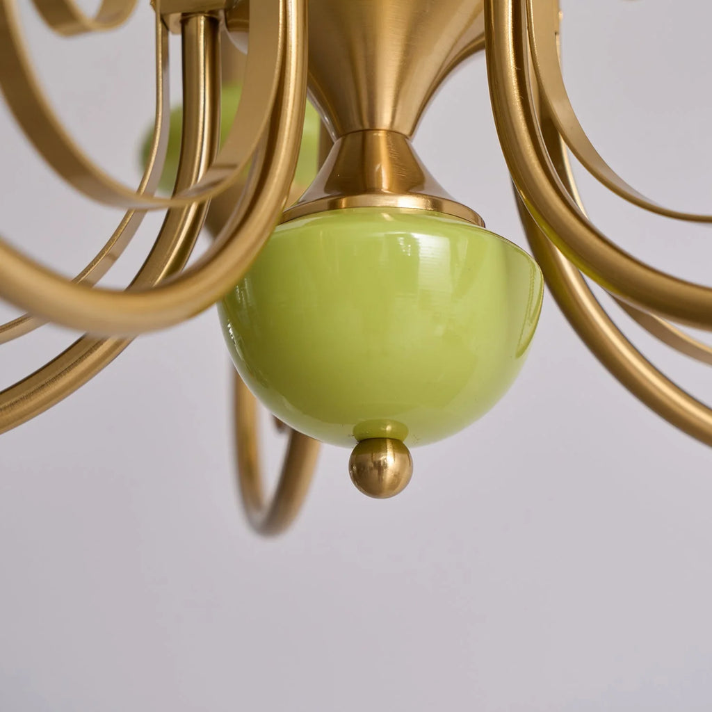 Chandelier | Modern Artistic Glass & Metal | 3/5/8 Heads