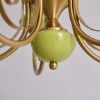 Chandelier | Modern Artistic Glass & Metal | 3/5/8 Heads