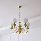 Chandelier | Modern Artistic Glass & Metal | 3/5/8 Heads