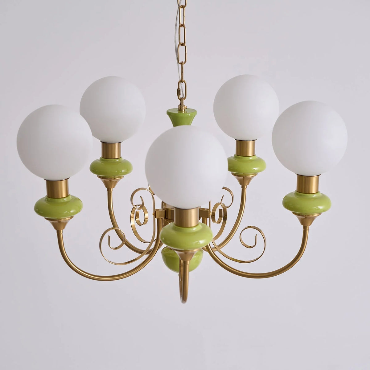 Chandelier | Modern Artistic Glass & Metal | 3/5/8 Heads