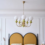 Chandelier | Modern Artistic Glass & Metal | 3/5/8 Heads