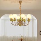 Chandelier | Modern Artistic Glass & Metal | 3/5/8 Heads