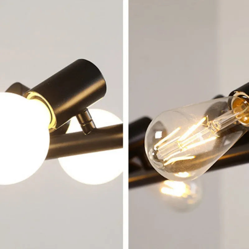 Chandelier | Vintage Industrial Metal Frame & LED Compatible | 6/8/10 Lights