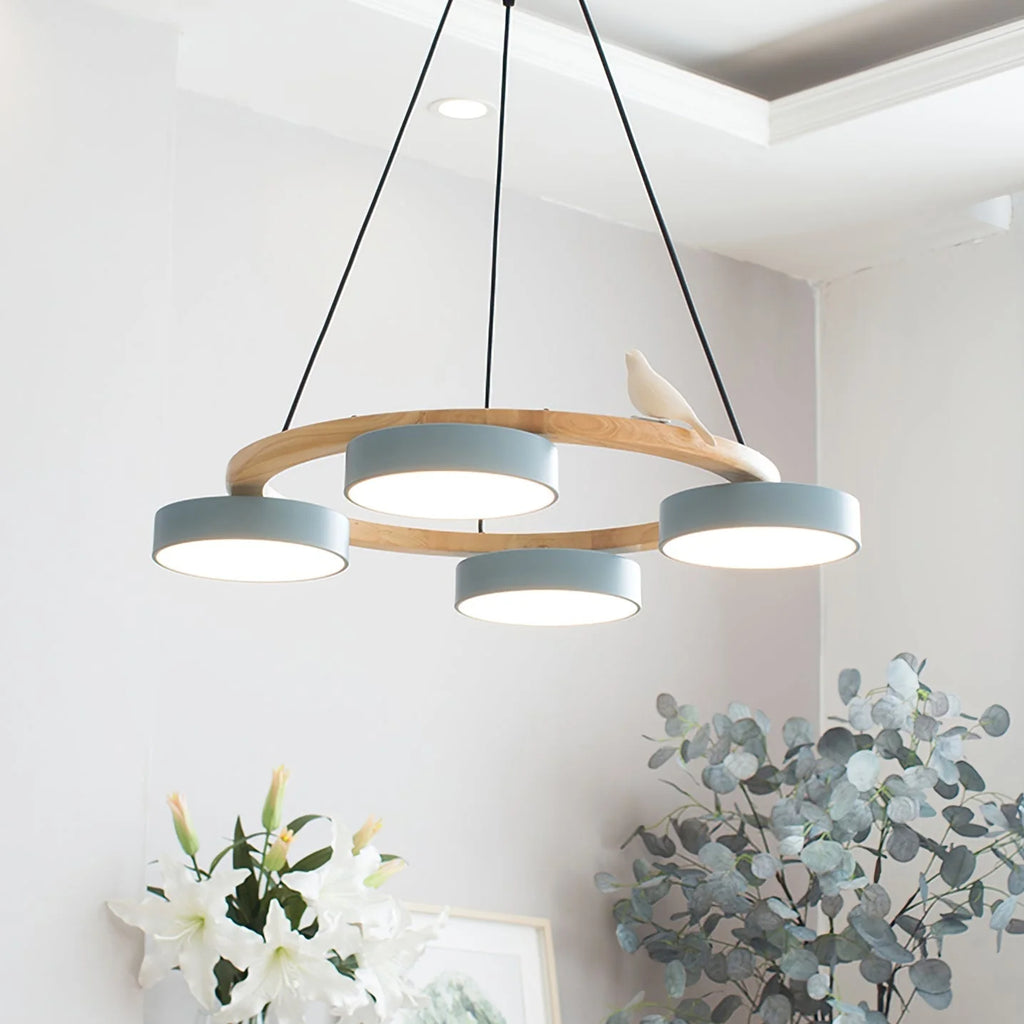 Chandelier with Bird Design