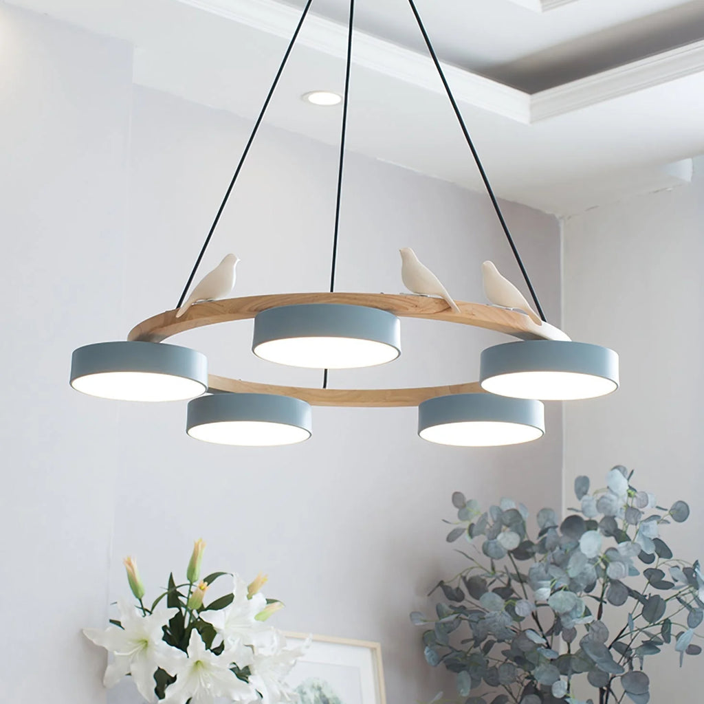 Chandelier with Bird Design