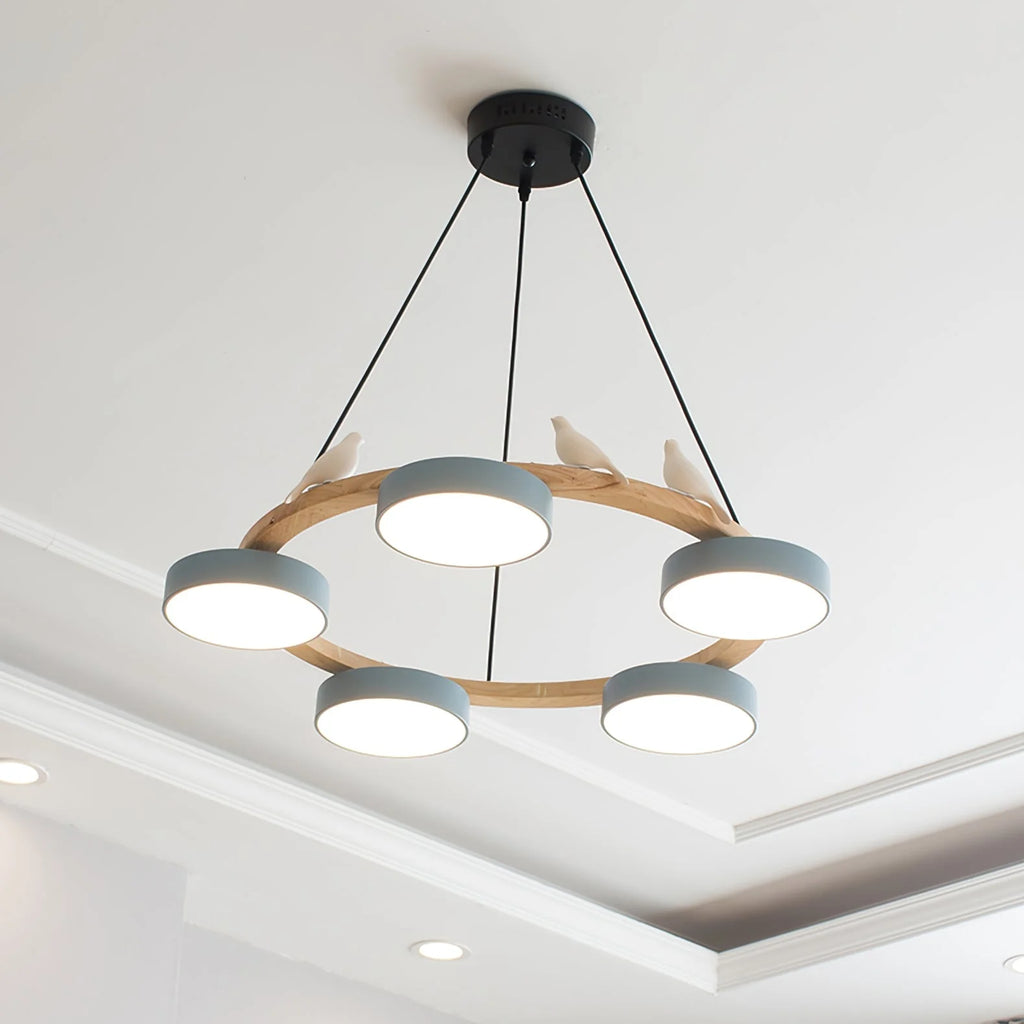 Chandelier with Bird Design