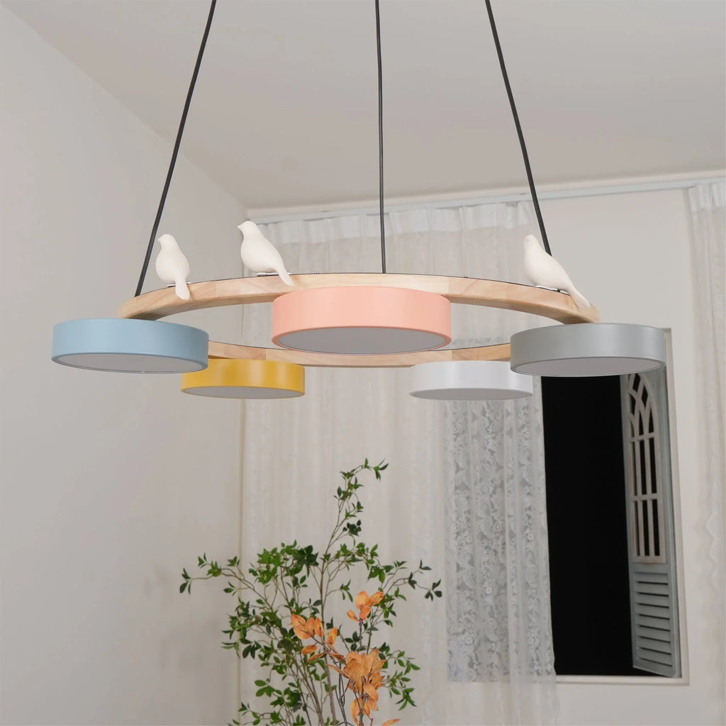 Chandelier with Bird Design