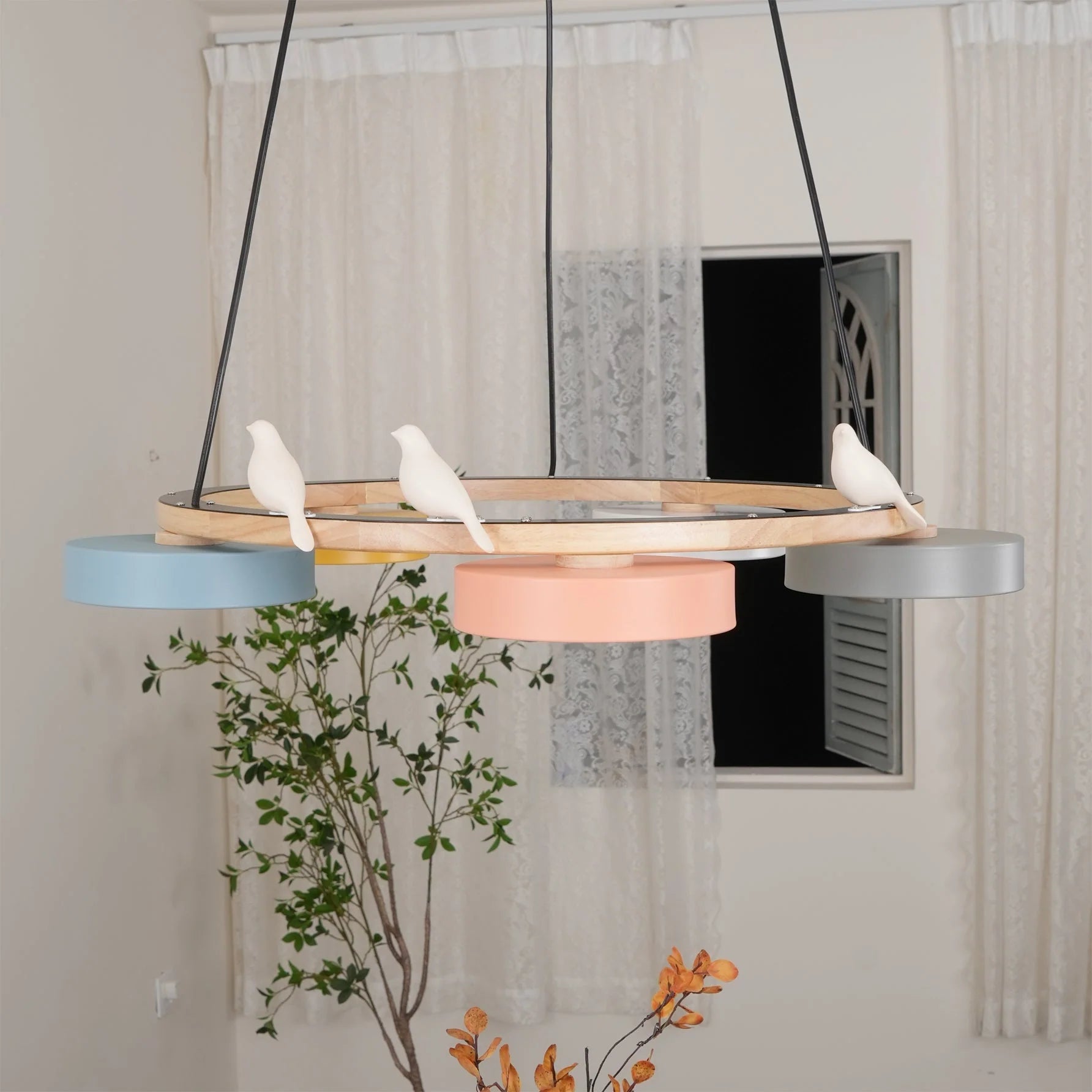 Chandelier with Bird Design