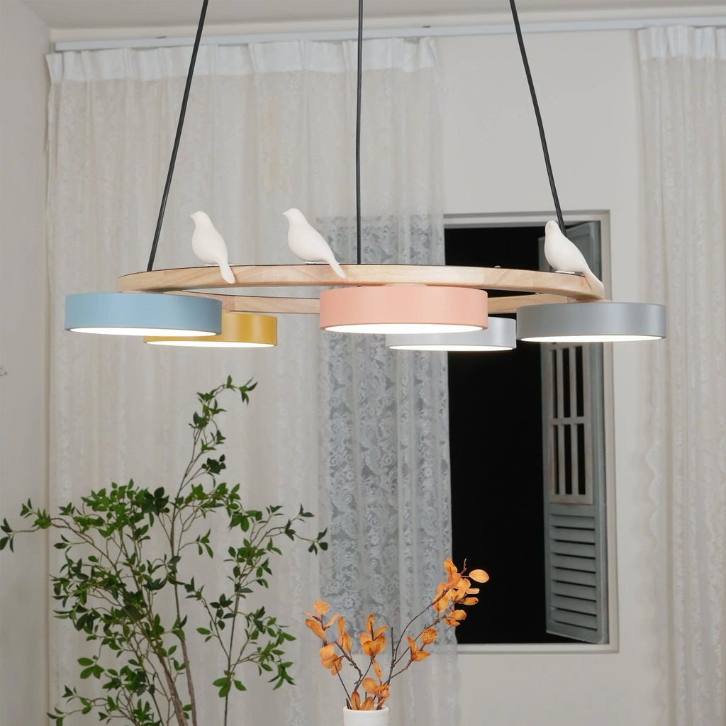 Chandelier with Bird Design