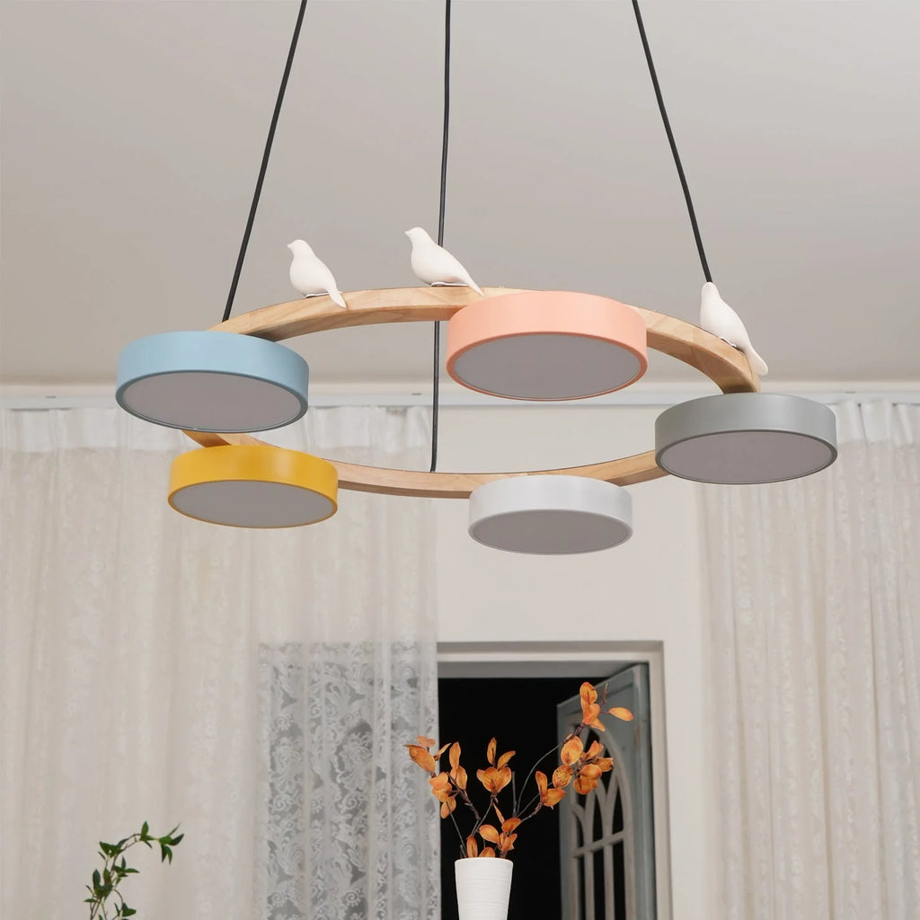 Chandelier with Bird Design