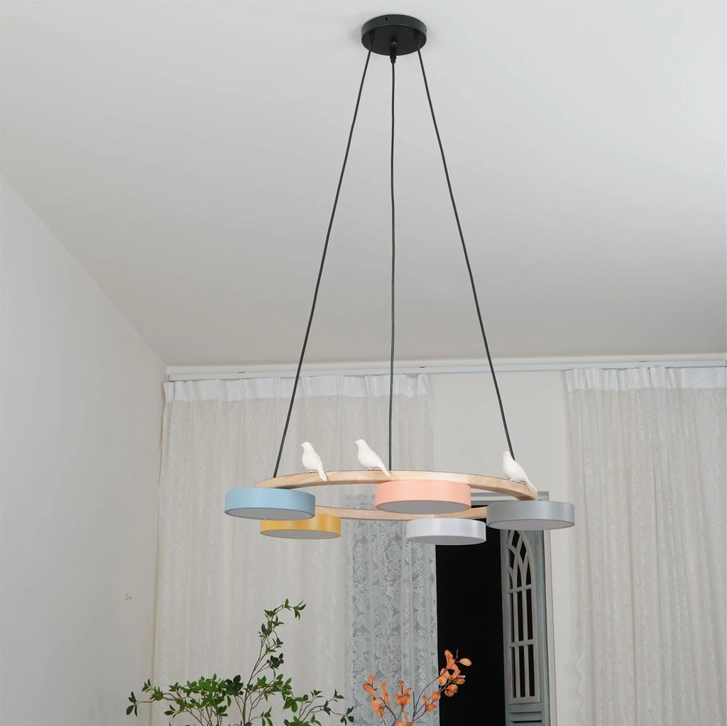 Chandelier with Bird Design