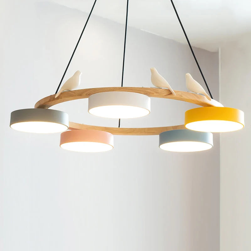 Chandelier with Bird Design