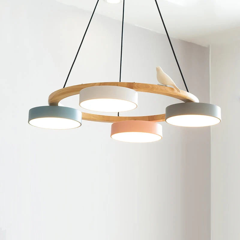 Chandelier with Bird Design
