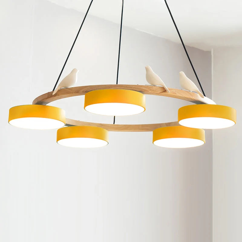 Chandelier with Bird Design