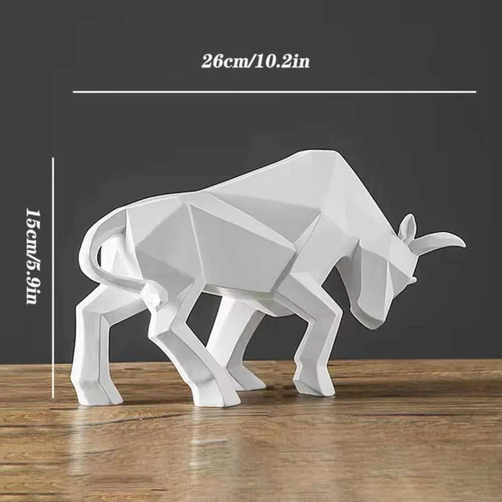 Charging Bull Figurine | Handmade & Eco-Friendly Resin