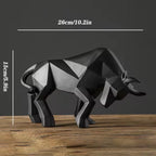 Charging Bull Figurine | Handmade & Eco-Friendly Resin