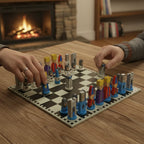 Chess Set | Solid Wood Cartoon Pieces | Beginner-Friendly