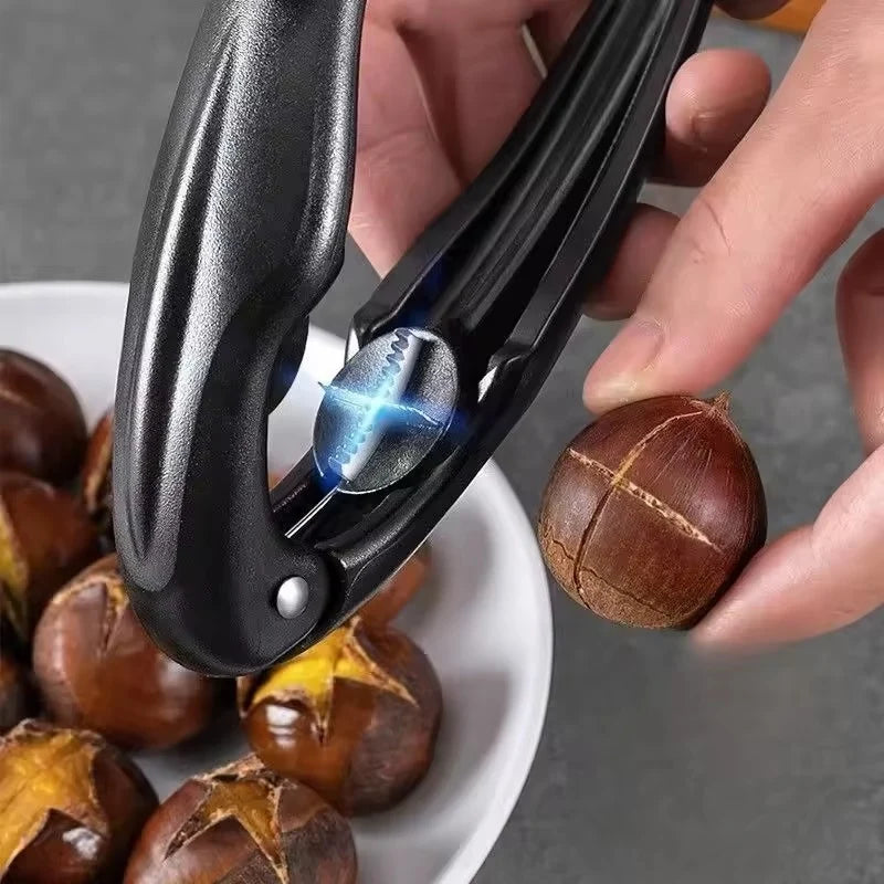 Chestnut Peeler | Ergonomic Non-Slip Zigzag Handle | Stainless Steel Blade