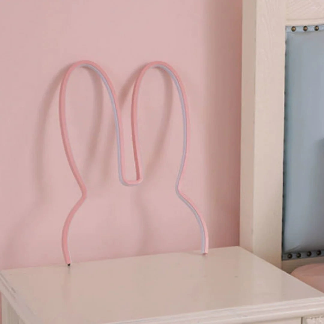 Children's Night Light | Bunny-Ear Design & Soft LED | Freestanding & Wall-Mountable