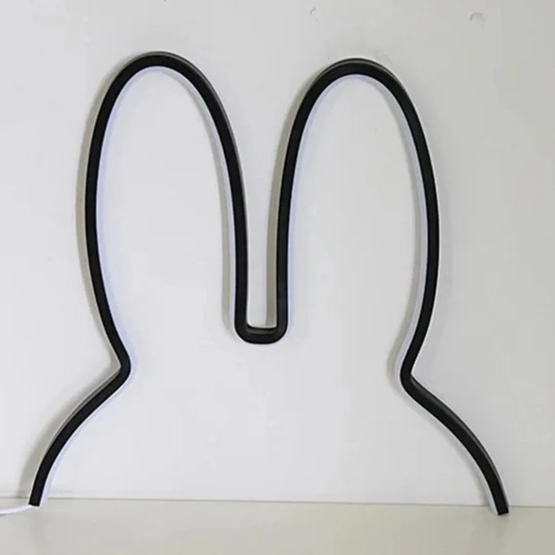 Children's Night Light | Bunny-Ear Design & Soft LED | Freestanding & Wall-Mountable