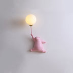 Children's Wall Lamp | Bear Balloon Design & Warm LED