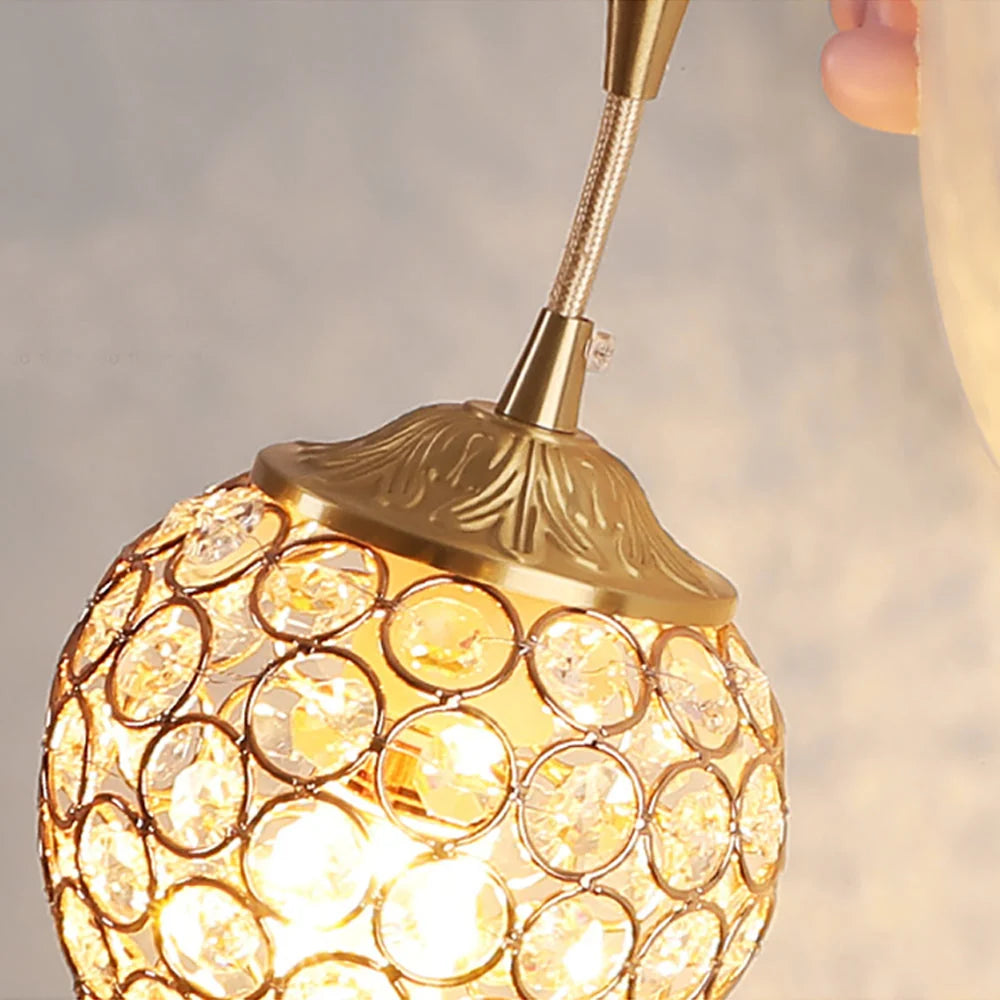 Children's Wall Lamp | Natural Resin Unicorn & Crystal Shade