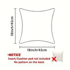 Christmas Cushion Cover | Golden Velvet Zipper & Machine-Washable