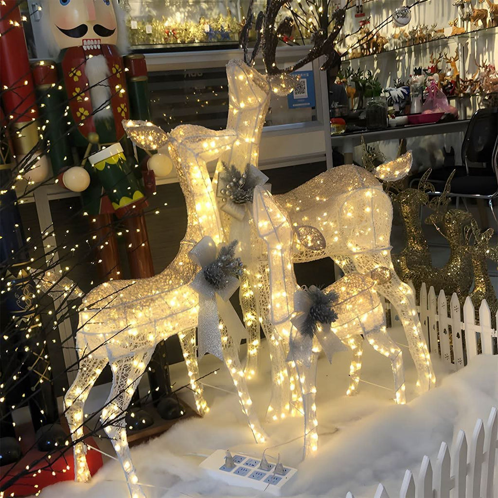 Christmas Light Display | Plug-In LED Elk Silhouette | Indoor & Outdoor